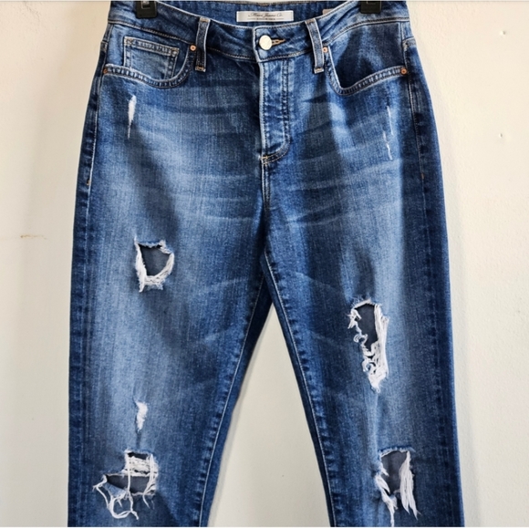 📌54 MAVI DISTRESSED CINDY MOM JEANS WOMEN'S SIZE 8 - Picture 13 of 14